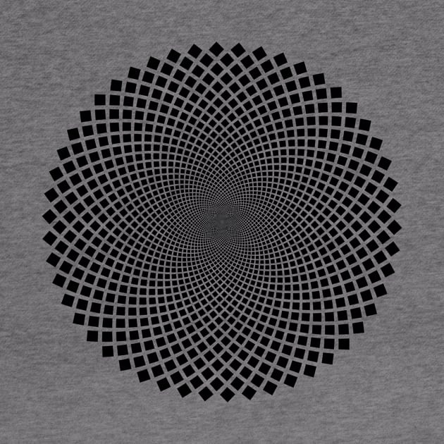 Optical Illusion Vortex T-shirt by BlueDolphinStudios